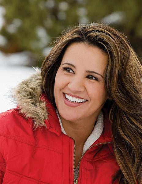 Woman smiling